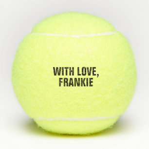 Personalized Monogram & Name Wedding Favor Tennis Balls