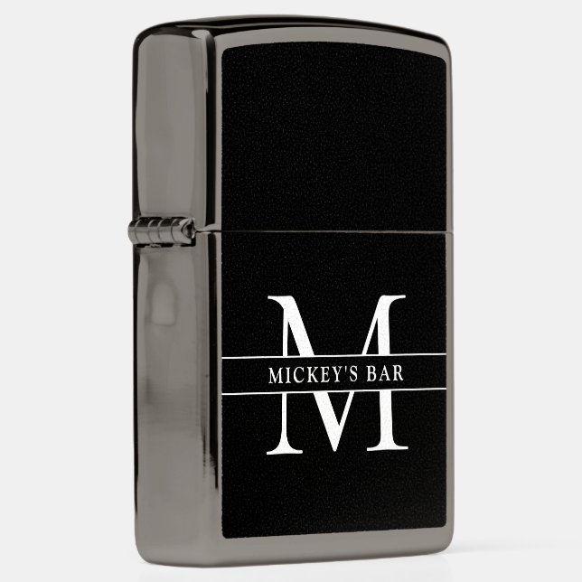Personalized Monogram Name Zippo Lighter (Right)