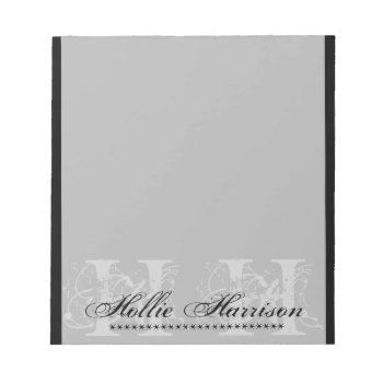 Personalized Monogram : Notepad by luckygirl12776 at Zazzle