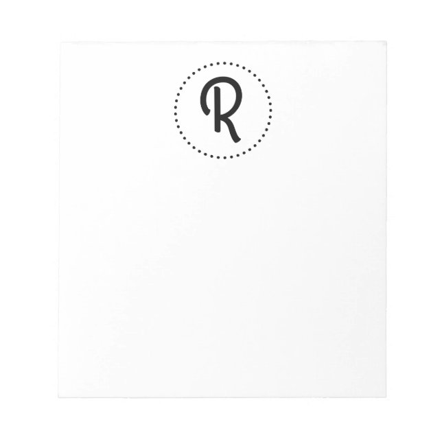Personalized Monogram Notepad (Front)