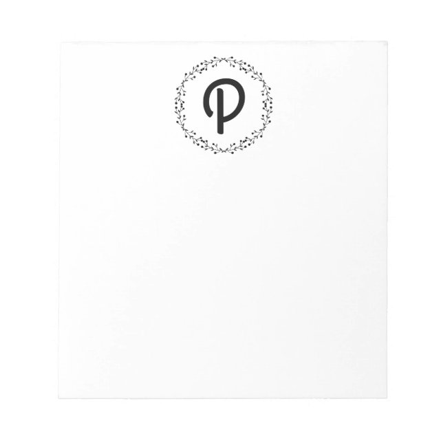 Personalized Monogram Notepad (Front)