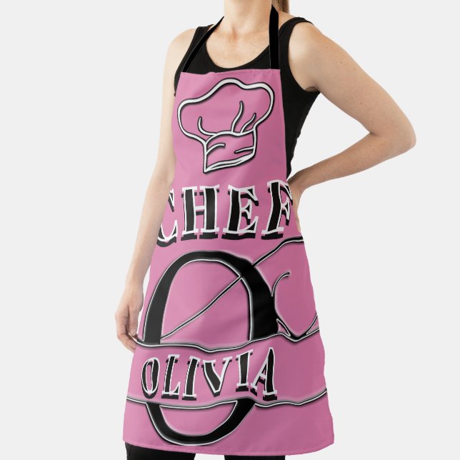 Personalized Monogram (O) Apron (Insitu)