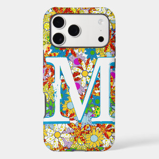 Personalized Monogram or Name Floral Pattern iPhone 17 Pro Max Case