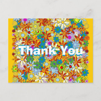 Personalized Monogram or Name Floral Pattern Postcard