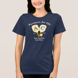 Personalized Monogram Partners Pickleball Tri-Blend Shirt