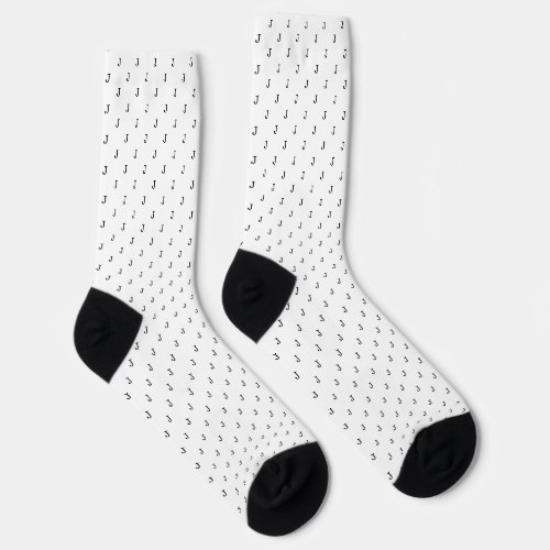 Personalized Monogram Pattern Socks