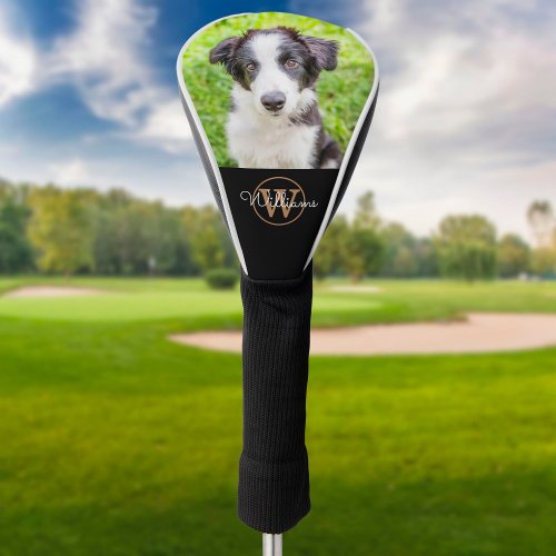 Personalized Monogram Pet Photo Family Dog Golf Head Cover