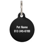 Personalized monogram pet tag for dogs and cats