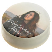 Personalized Monogram Photo and/or Name/Message Chocolate Covered Oreo (Angled)