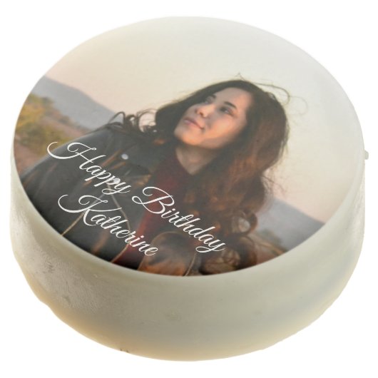 Personalized Monogram Photo and/or Name/Message  Chocolate Covered Oreo (Angled)