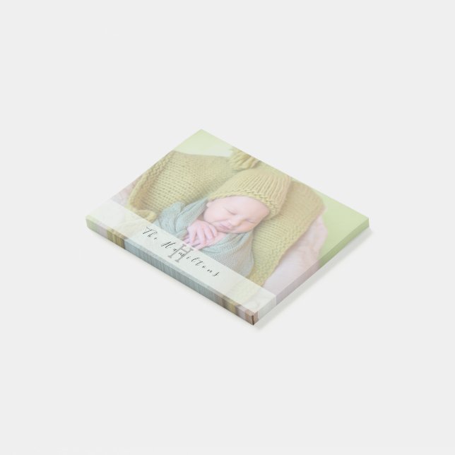 Personalized  Monogram Photo Post it Notes (Angled)