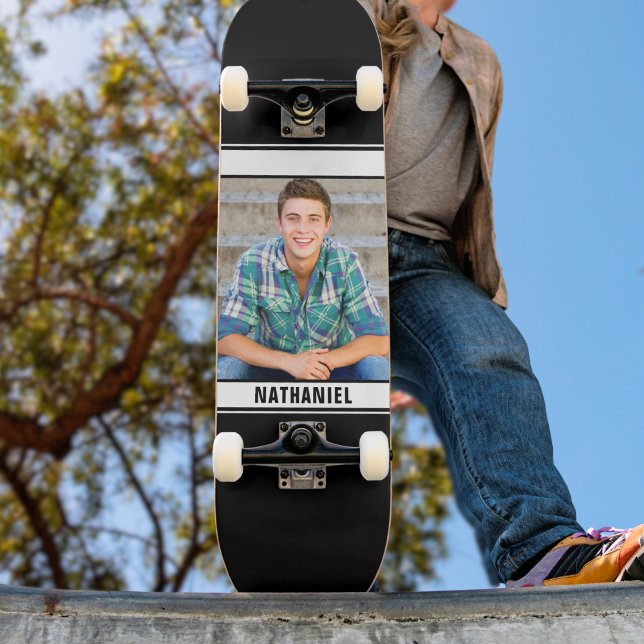 Personalized Monogram Photo Skateboard (Create your Own Photo skateboard)
