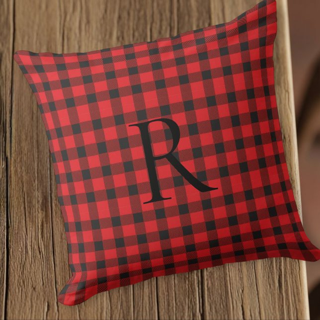 Personalized Monogram Pillow, Rustic Farmhouse Throw Pillow (Creator Uploaded)