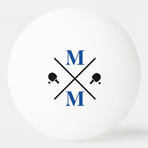 personalized monogram ping pong ball