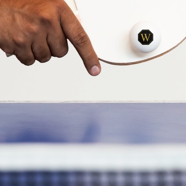 Personalized Monogram Ping Pong Ball Design (Paddle)