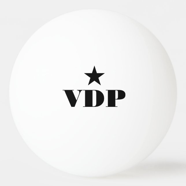Personalized monogram ping pong balls (Front)