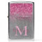 Personalized Monogram Pink Glitter Zippo Lighter
