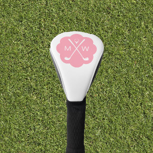 Personalized Monogram Pink Golf Head Cover