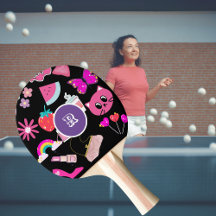 Personalized monogram Pinky Girly Colourful