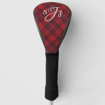Personalized Monogram Plaid Golf Head Cover