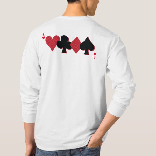 Personalized Monogram Playing Card Bridge Poker T_Shirt
