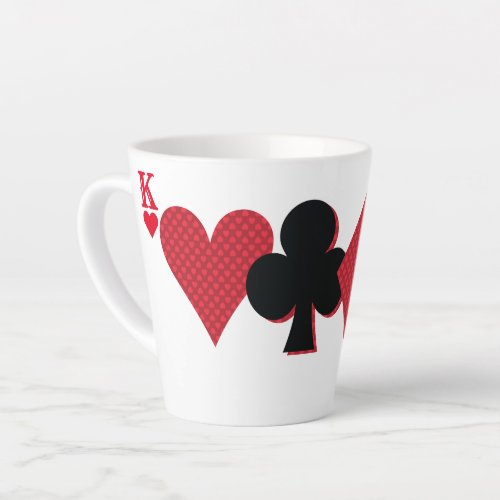 Personalized Monogram Playing Cards Bridge  Poker Latte Mug