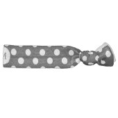 Personalized Monogram Polka Dots Pattern in Black Hair Tie (Right)