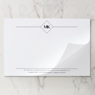 Personalized Monogram Professional  Paper Pad