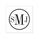 Personalized Monogram Rubber Stamp