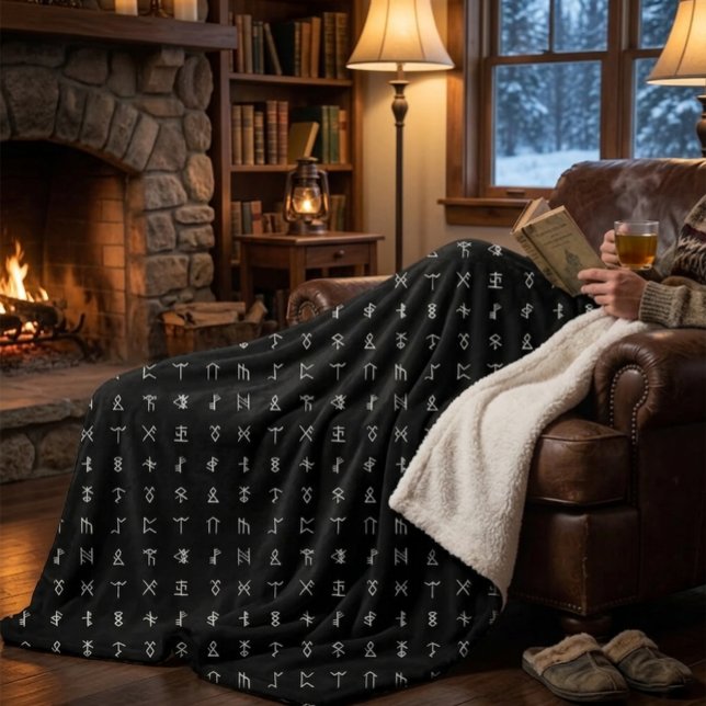 Personalized Monogram & Runic Symbol Blanket (Creator Uploaded)