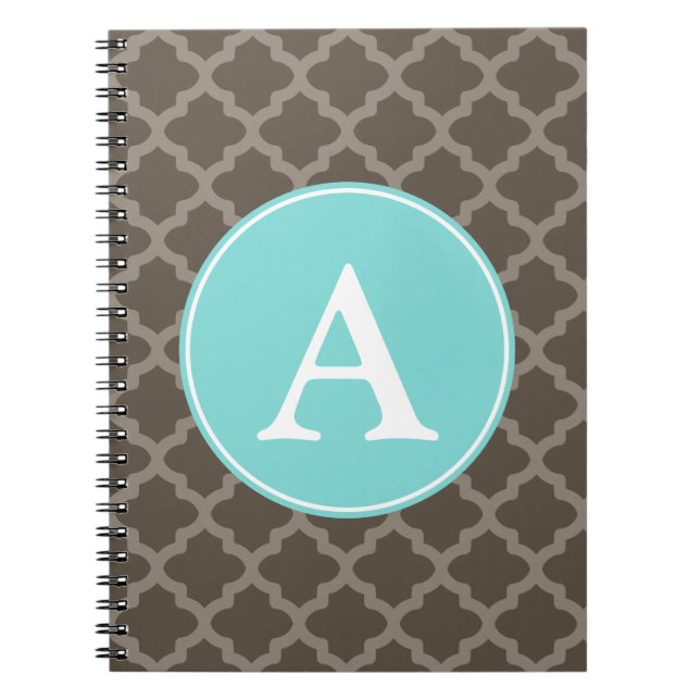 Personalized Monogram School Office Notebook Gift (Front)