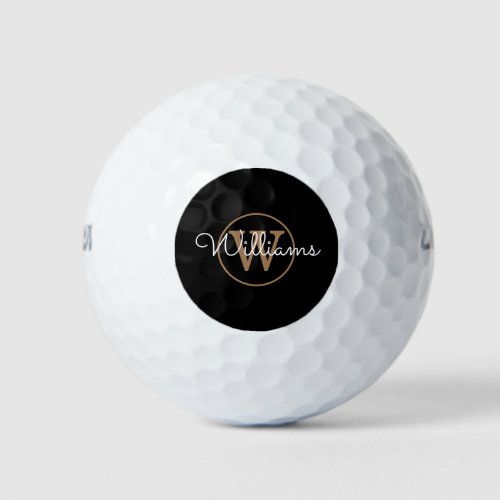 Personalized Monogram Script Name Golf Balls
