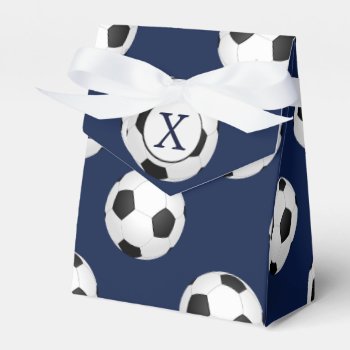 Personalized Monogram Soccer Balls Sports Favor Boxes by MonogramBoutique at Zazzle