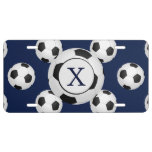 Personalized Monogram Soccer Balls Sports License Plate at Zazzle