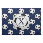 Personalized Monogram Soccer Balls Sports Placemat at Zazzle