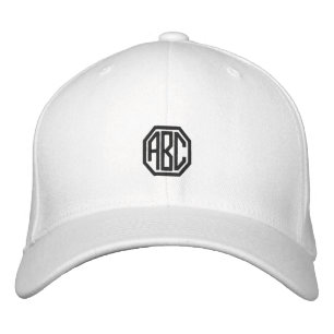 Personalized monogram sport hat for men or women.