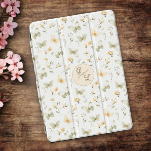Personalized Monogram Spring Butterfly iPad Mini Cover