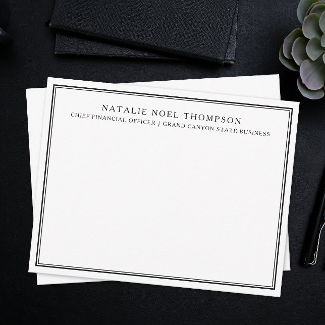 Personalized Monogram Stationary Custom Thank You Note Card (Creator Uploaded)