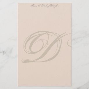 Personalized Monogram Stationery