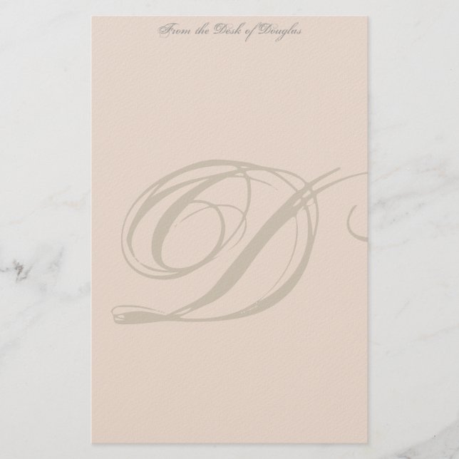 Personalized Monogram Stationery (Front)