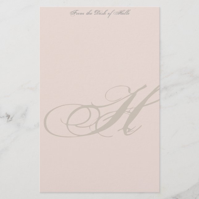 Personalized Monogram Stationery (Front)