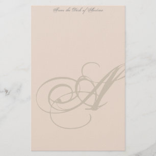 Personalized Monogram Stationery