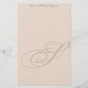 Personalized Monogram Stationery