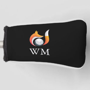 Personalized Monogram Stylish Fox And Ball  Golf Head Cover