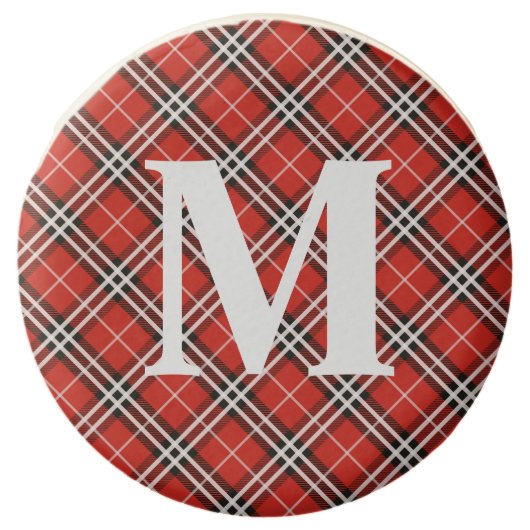 Personalized Monogram Tartan Oreo Holiday Cookies (Front)