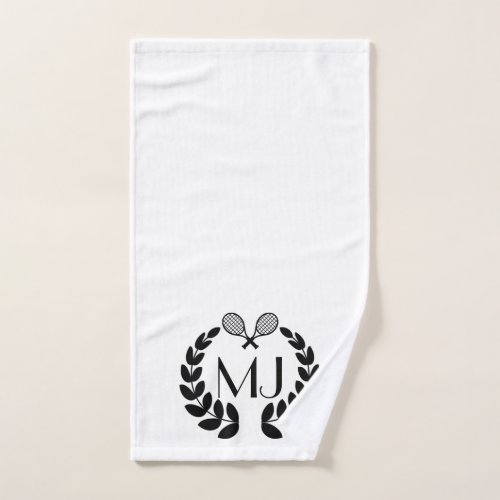 Personalized Monogram Tennis Hand Towel