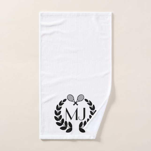 Personalized Monogram Tennis Hand Towel (Hand Towel)