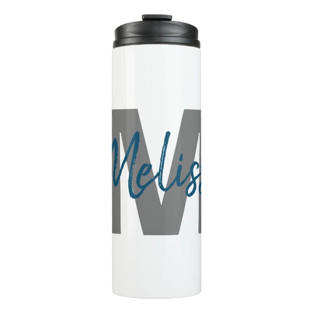 Personalized Monogram Thermal Tumbler (Front)