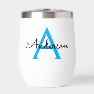 personalized Monogram Thermal Wine Tumbler