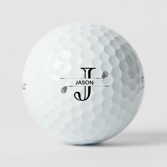 Personalized Monogram Titleist Pro V1 Golf Balls (Front)